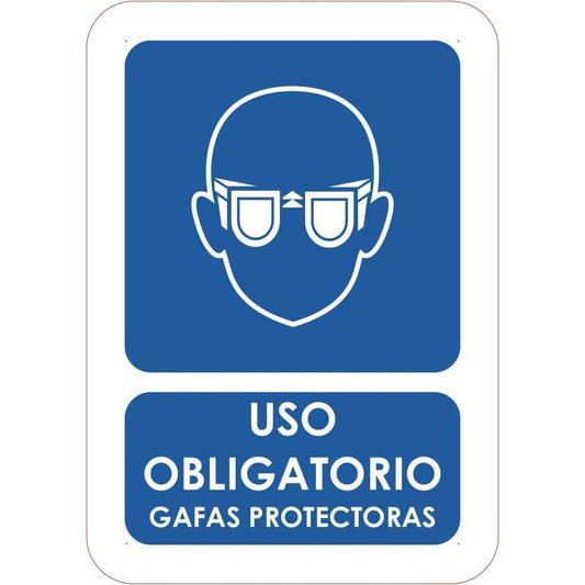 Señaletica Uso Obligatorio Gafas Protectoras 21x14,8cm